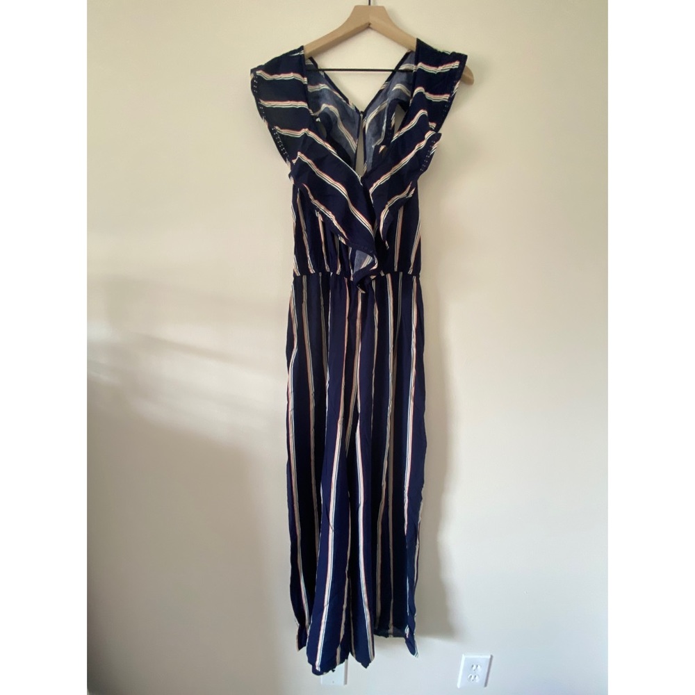 Xhilaration Navy Printed Jumpsuit